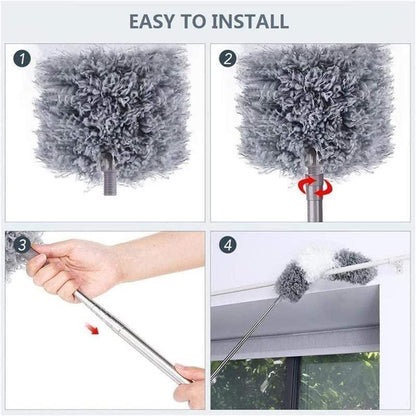 Cleaning 360 Flexible Mop Duster for Quick and Easy Cleaning with Long Rod